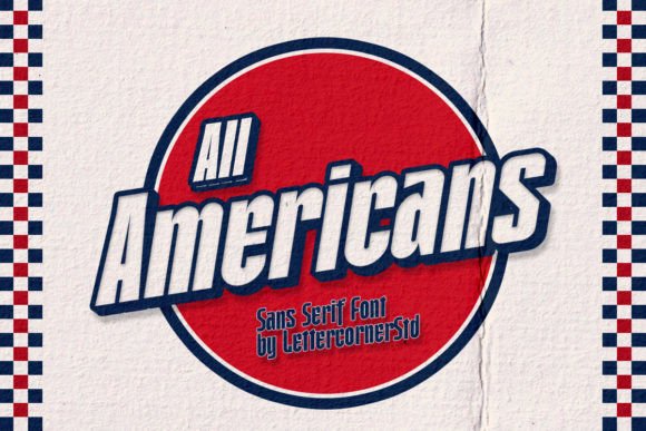All Americans Typeface for Bold Web Design