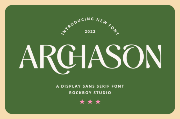 Archason: A Refined Sans Serif Typeface for Modern Editorial Design