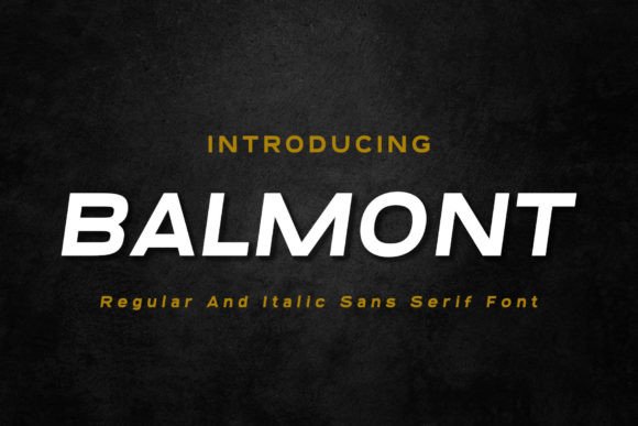 Balmont: The Modern Sans Serif Font for Bold Branding