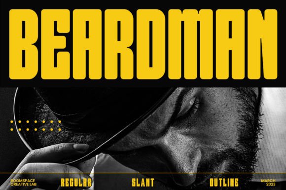 Beardman Font for Bold Craft Headlines