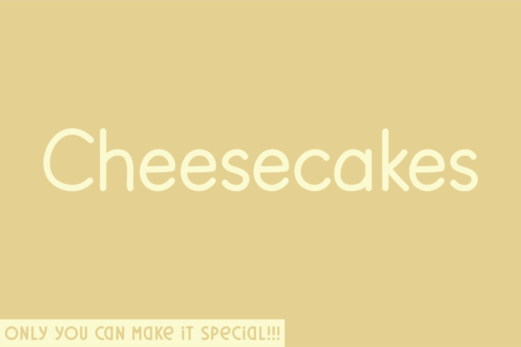 Cheesecakes Font for Modern Brand Identity