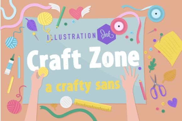 Craft Zone Font: A Textured Sans Serif for Modern Design