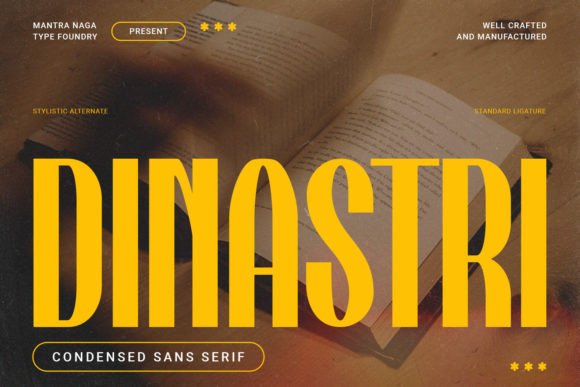 Dinastri: Modern Condensed Typeface for Web Design