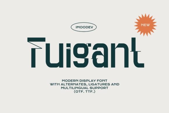 Fuigant Typeface for Elegant Editorial Design