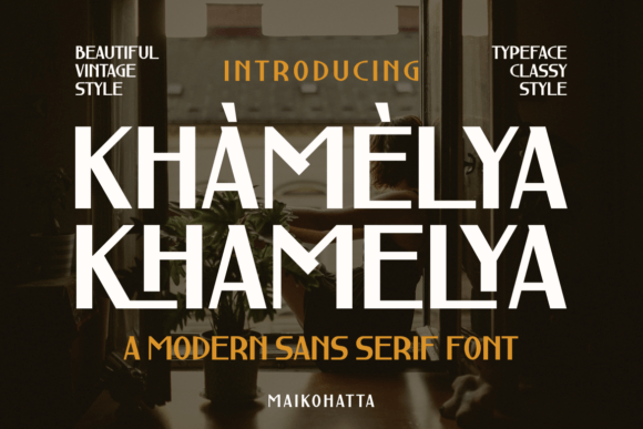 Khamelya Typeface for Modern Brand Identity