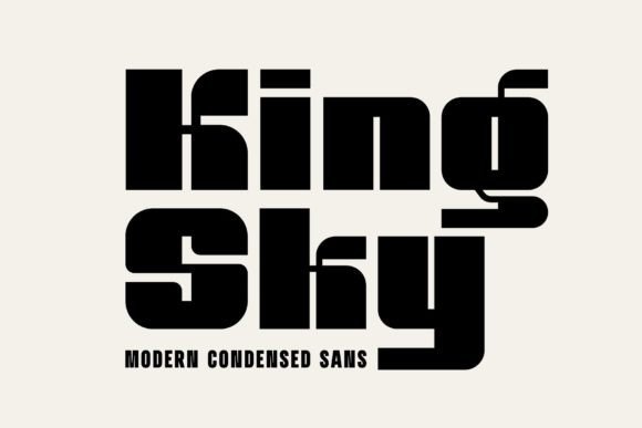 King Sky: A Condensed Sans Serif Typeface for Modern Editorial Design