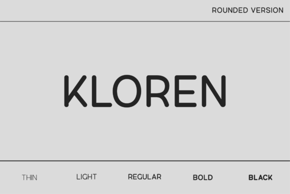 Kloren Rounded: Modern Sans Serif for Web Design