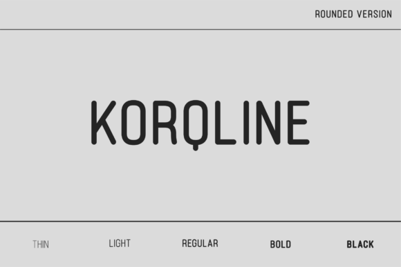 Korqline Rounded Typeface for Makers