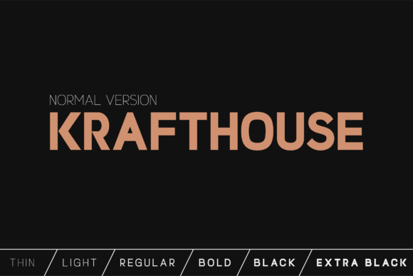 Krafthouse: A Modern Sans Serif Font for Digital Brands