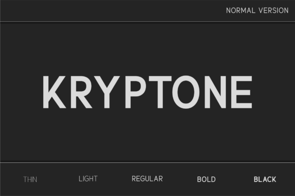 Kryptone Typeface for Modern Web Design