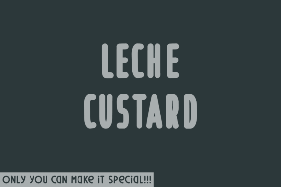 Leche Custard Typeface for Modern Branding
