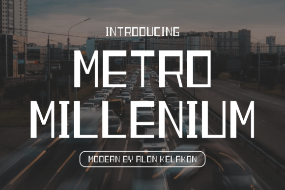 Metro Millenium Font for Editorial Design