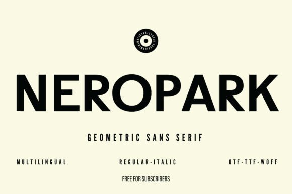Neropark: A Modern Sans Serif Typeface for Web Design
