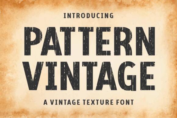 Pattern Vintage Font for Bold Campaign Design