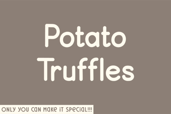 Potato Truffles Font for Modern Web Design