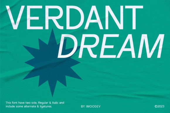 Verdant Dream: The Elegant Sans Serif Typeface