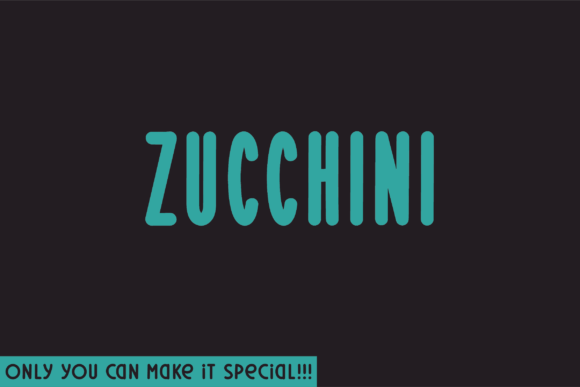 Zucchini Font: A Natural Sans Serif for Modern Branding